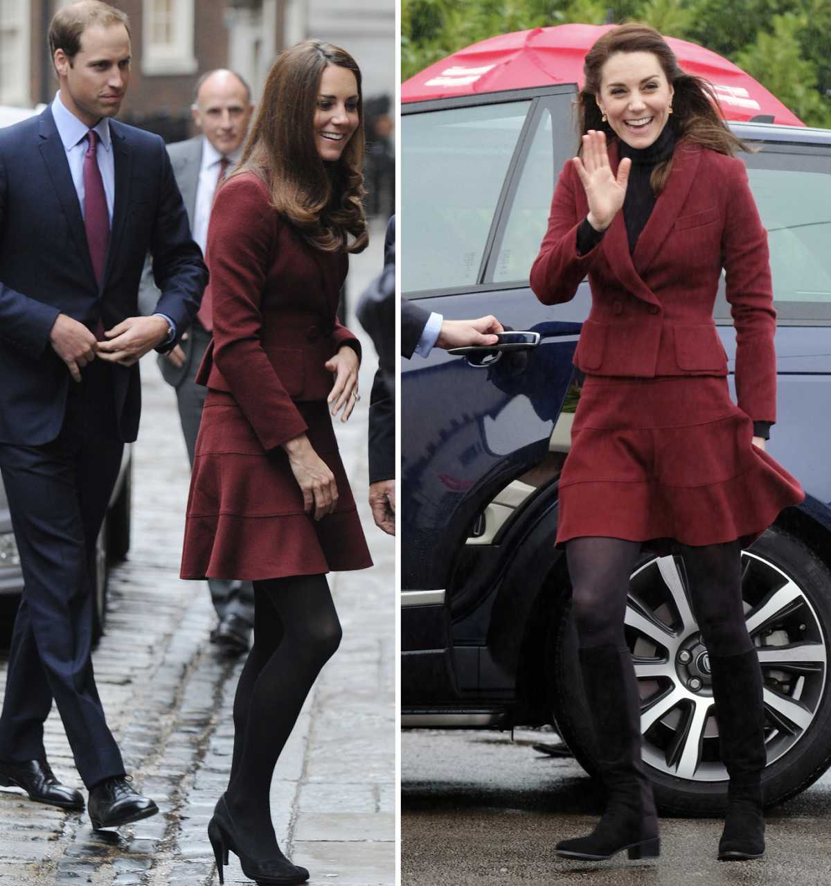 Kate Middleton skirt set side by side