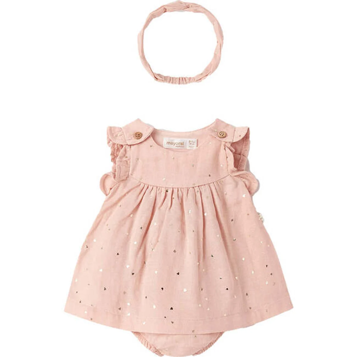 Gold Polka Dot Dress Set