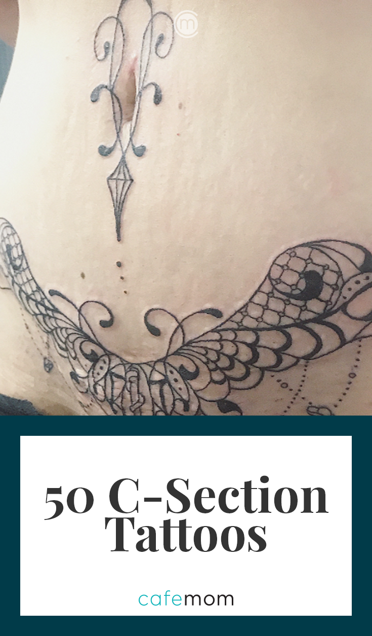 29 Mums Share Their CSection Scar Pictures  C section tattoo Mom tattoos  Scar tattoo