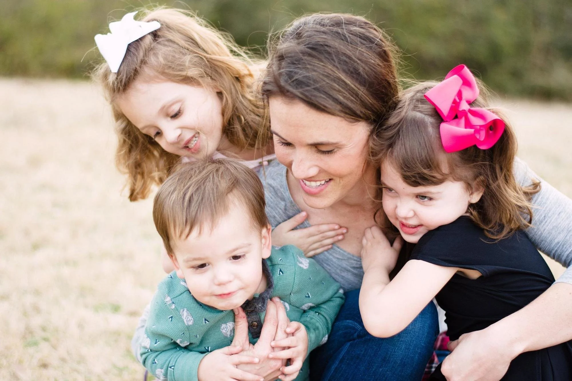 Mom and kids