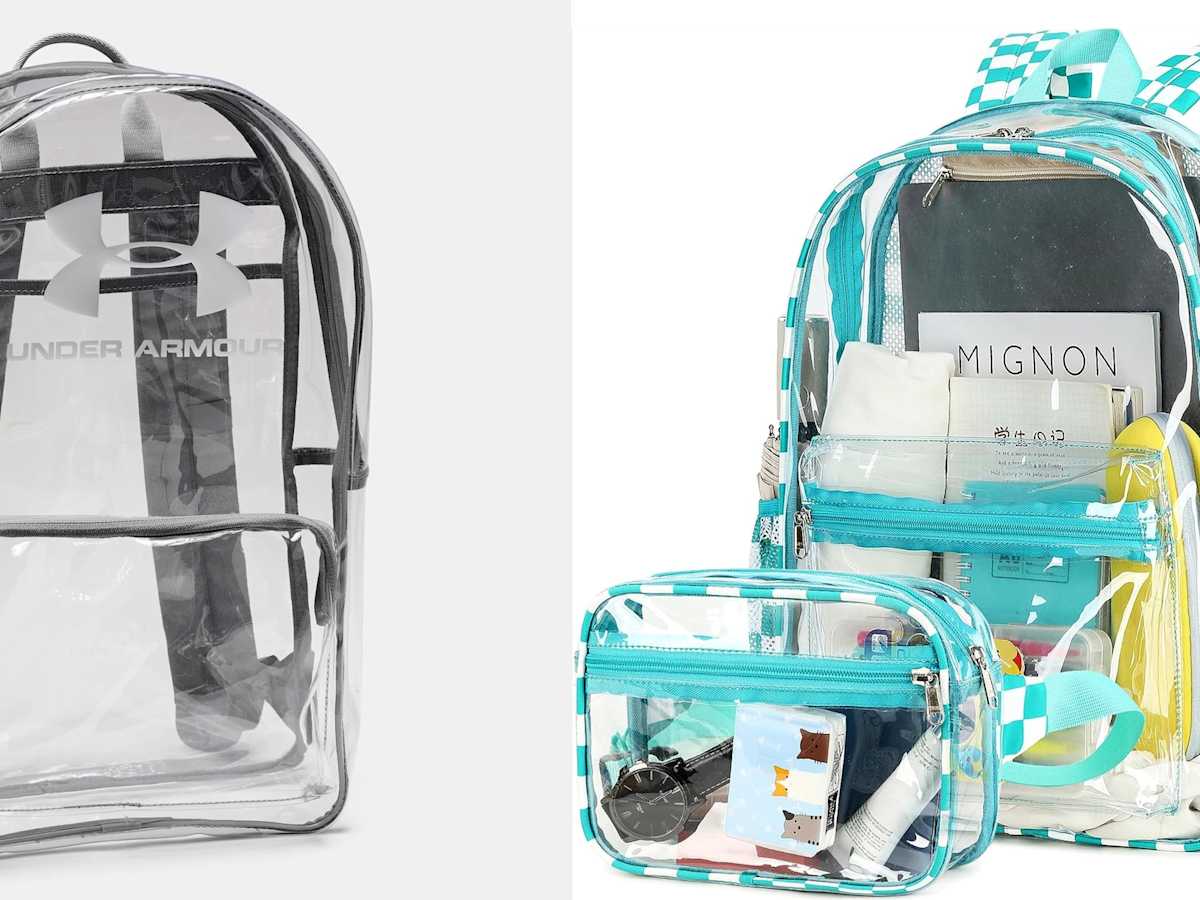 Under armour top clear backpack