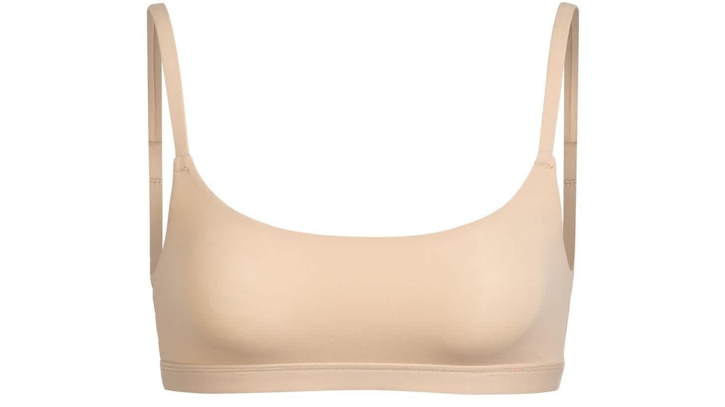 Spanx Breast Of Both Worlds Reversible Wire-free Bra In Cafe Au