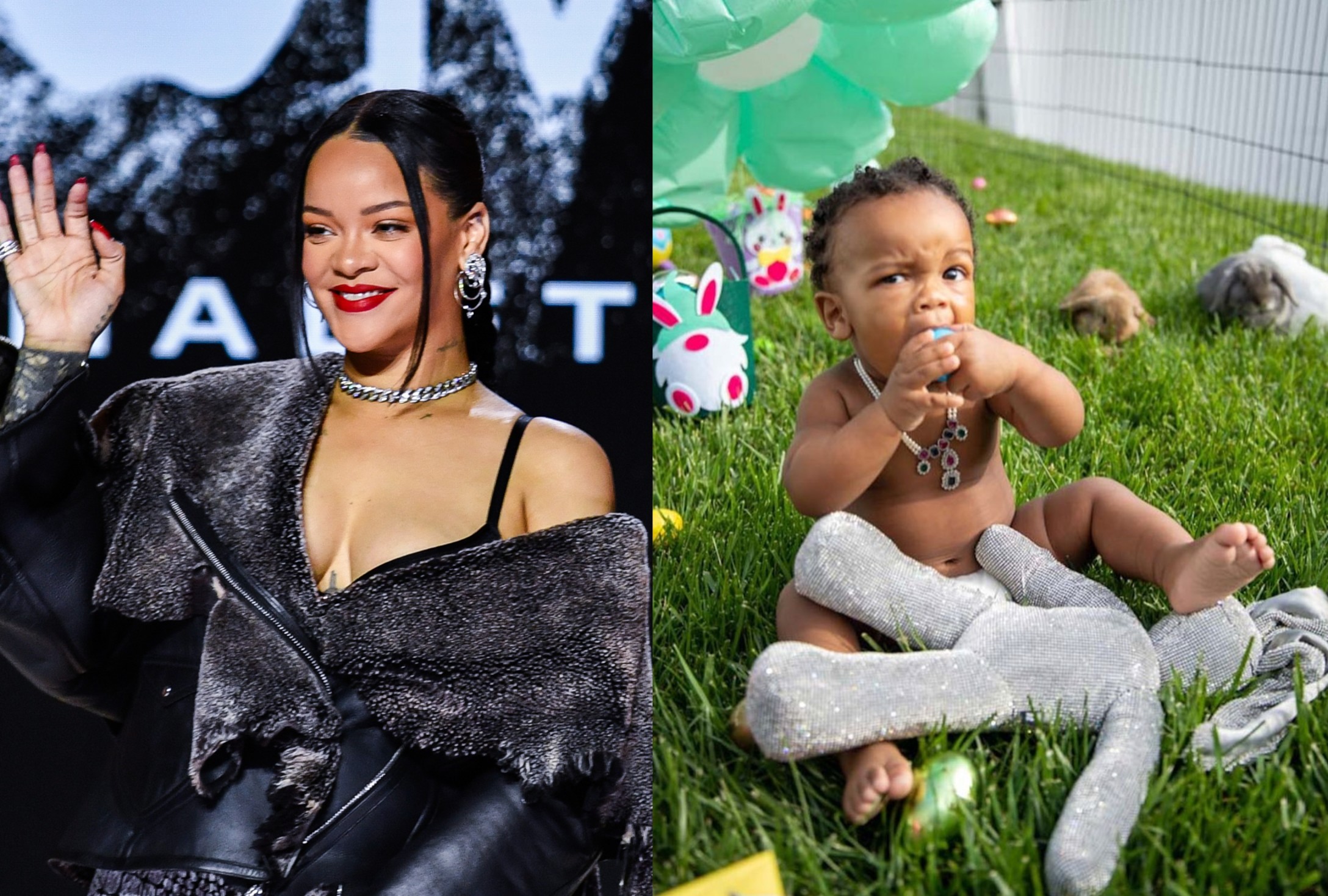Pregnant Rihanna Breastfeeds Son RZA in New Savage X Fenty