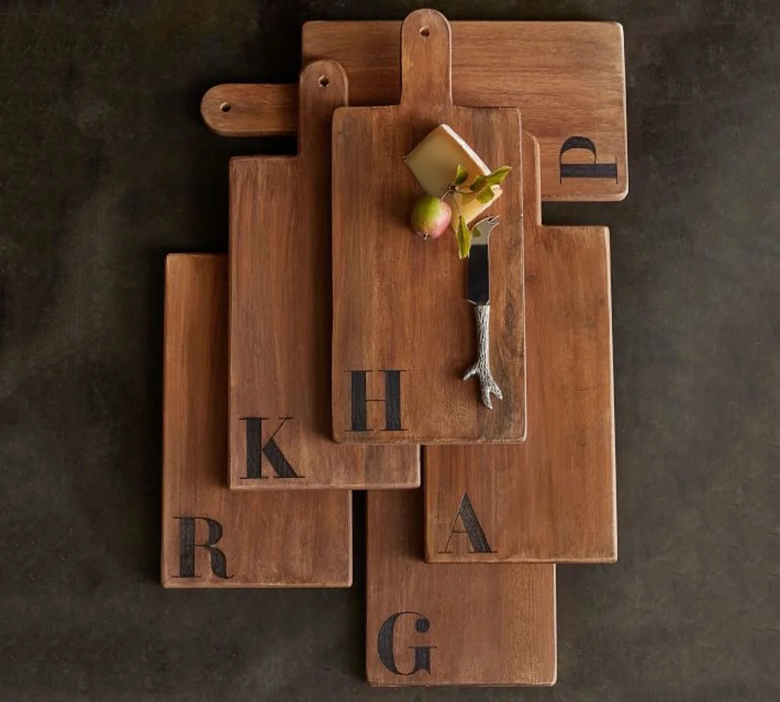 Alphabet Mango Wood Cheese Board