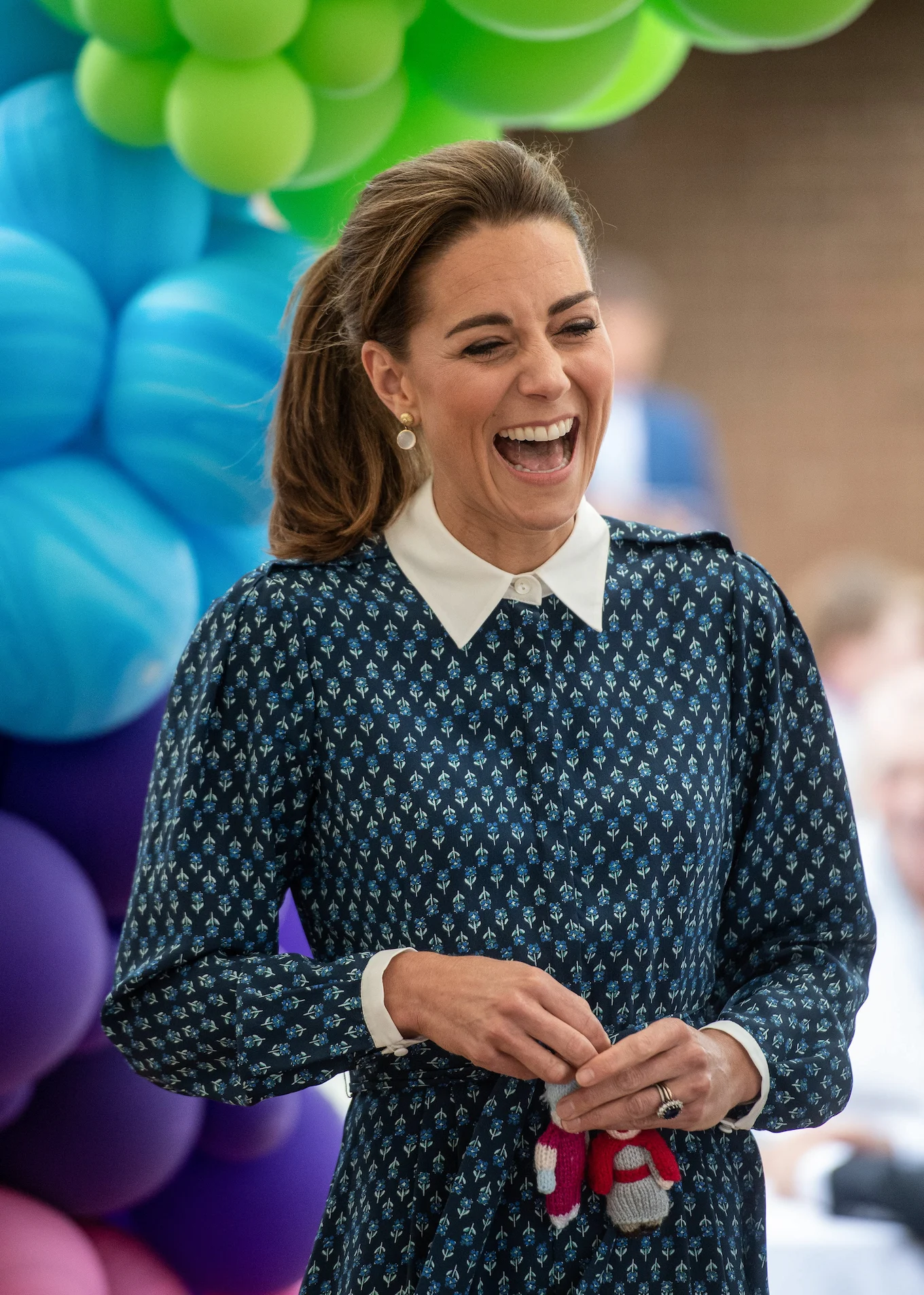 Kate Middleton visiting Queen Elizabeth Hospital