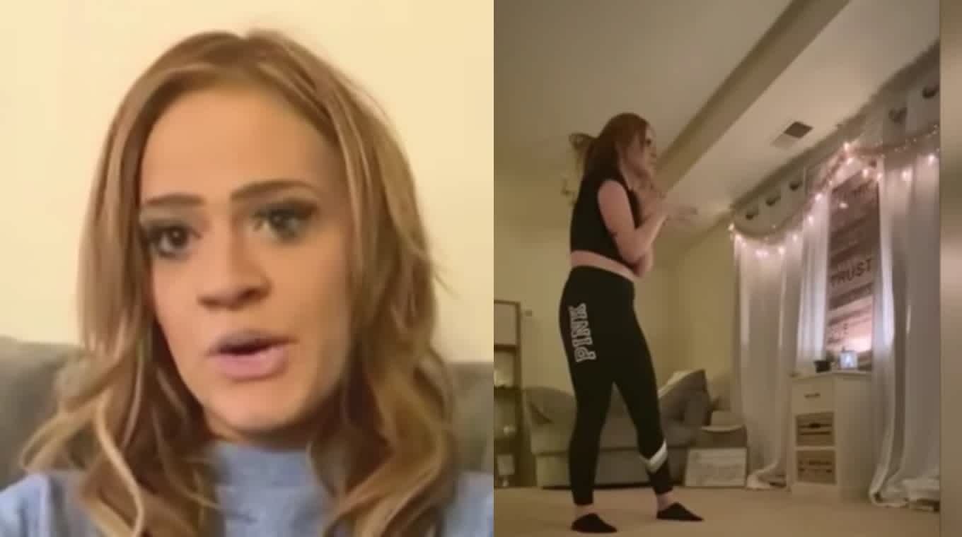 Woman Filming TikTok Dance Video Captures the Terrifying Moment an Intruder  Barges In