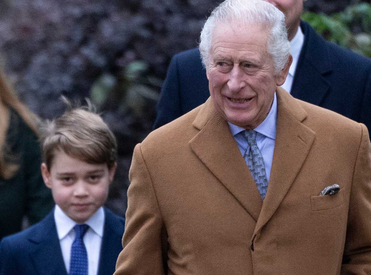Prince George and King Charles on Christmas Prince George and King Charles on Christmas