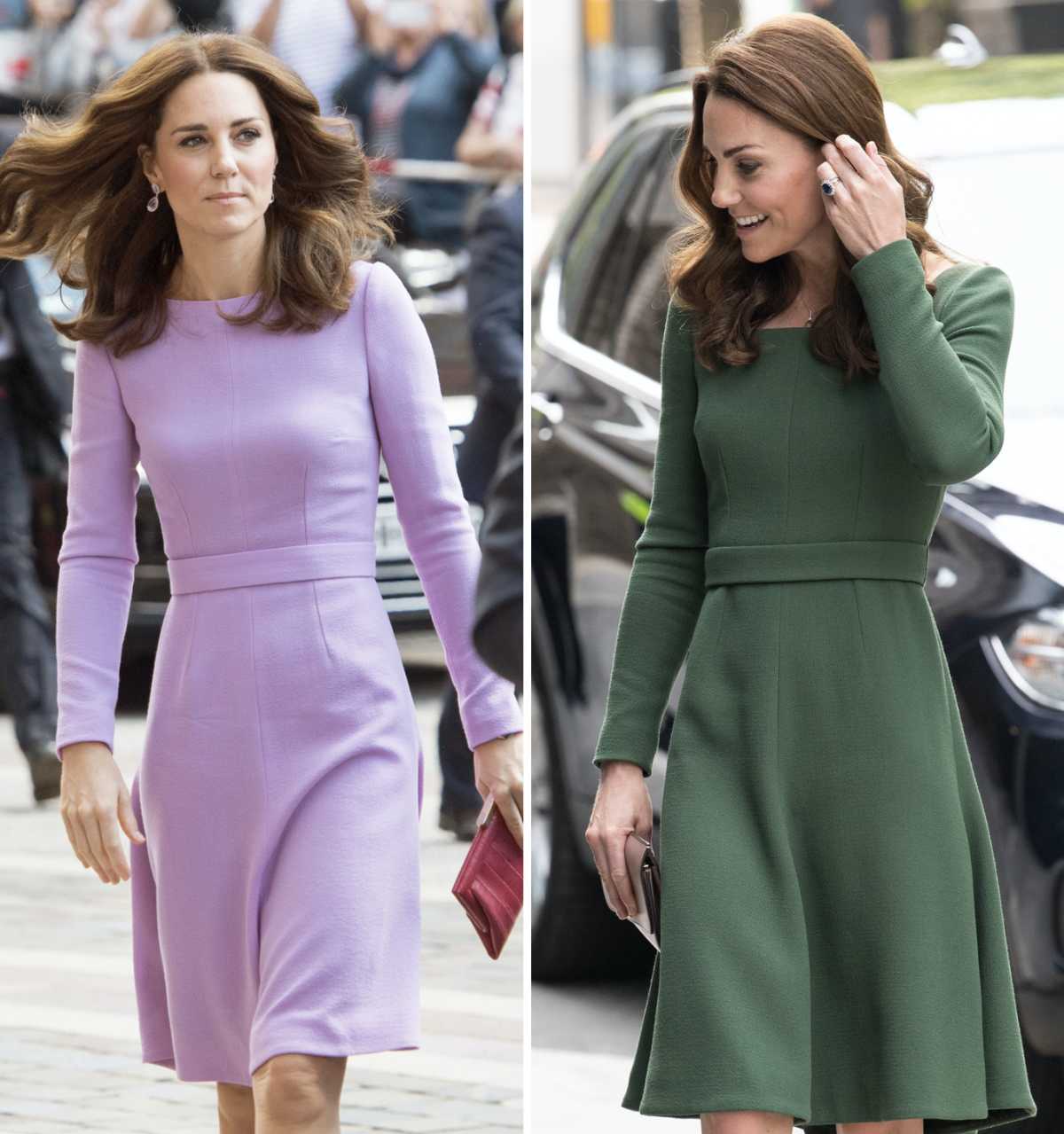 Kate Middleton emilia wickstead dress side by side