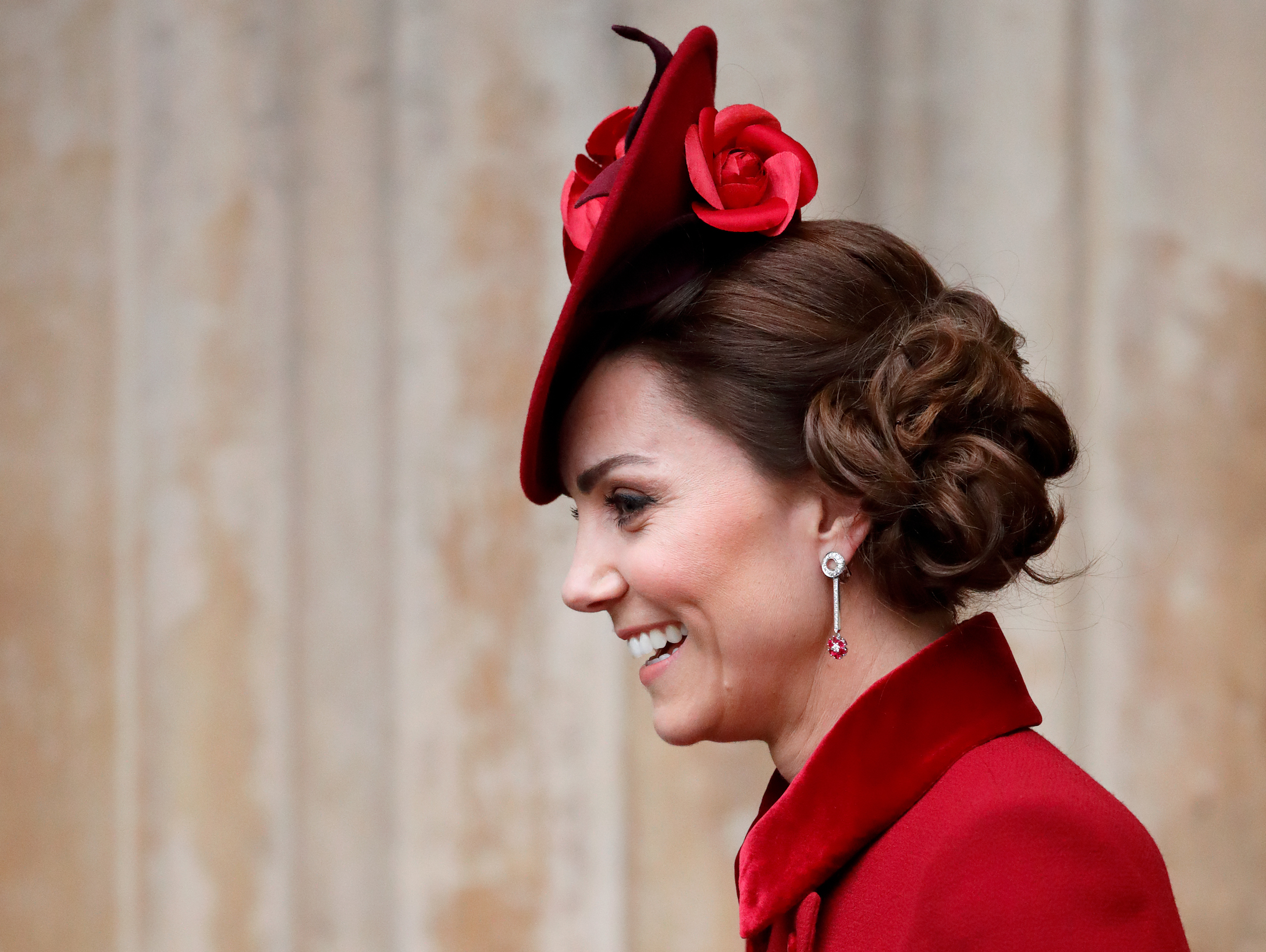 Duchess of Cambridge dons the Queens diamond and pearl earrings during  thanksgiving service  The Independent
