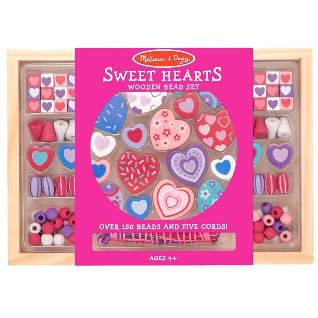 Sweet Hearts Wooden Bead Set