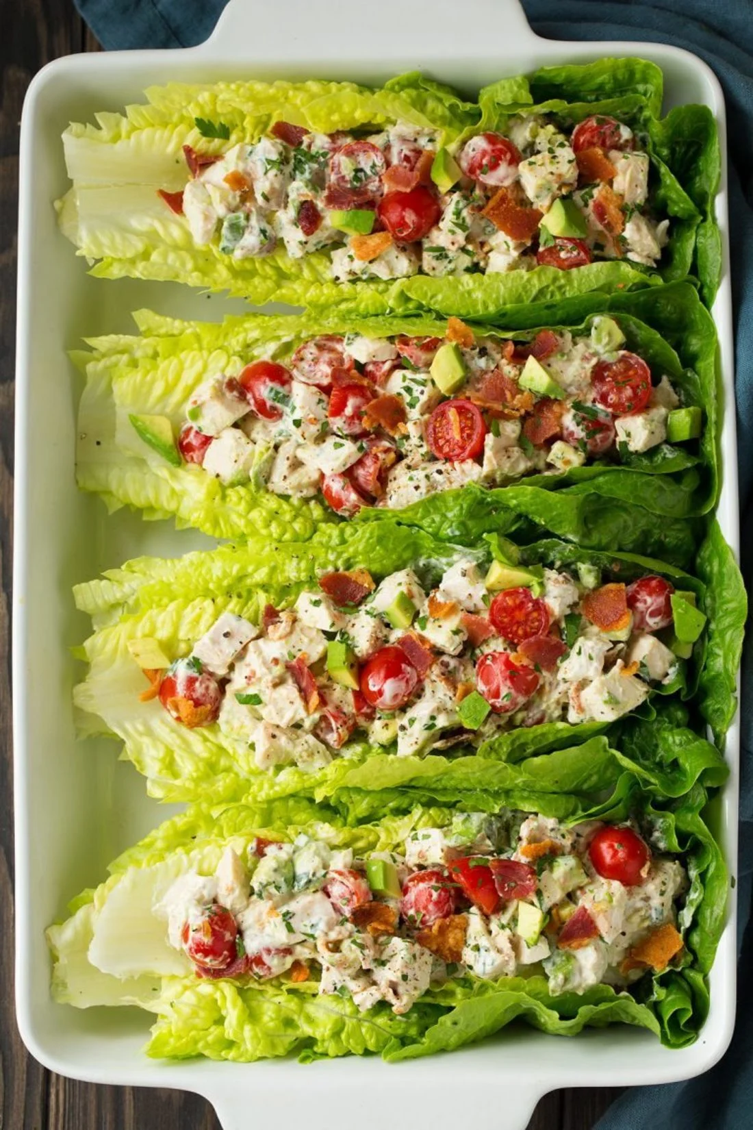chicken blta lettuce wrap