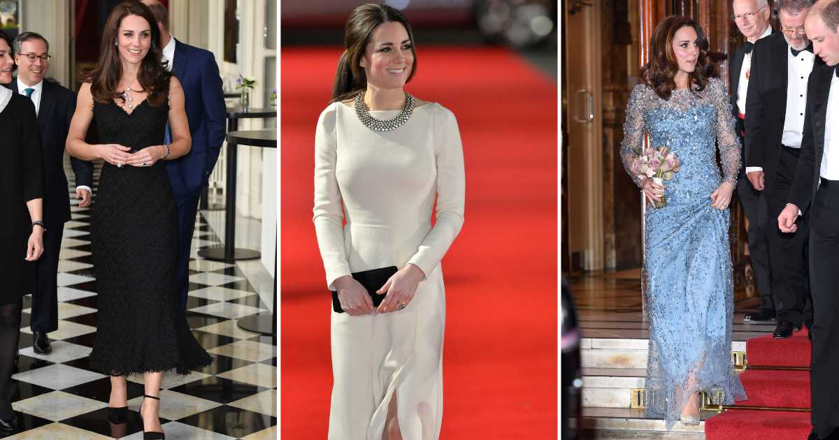 Kate middleton best evening gowns cheap