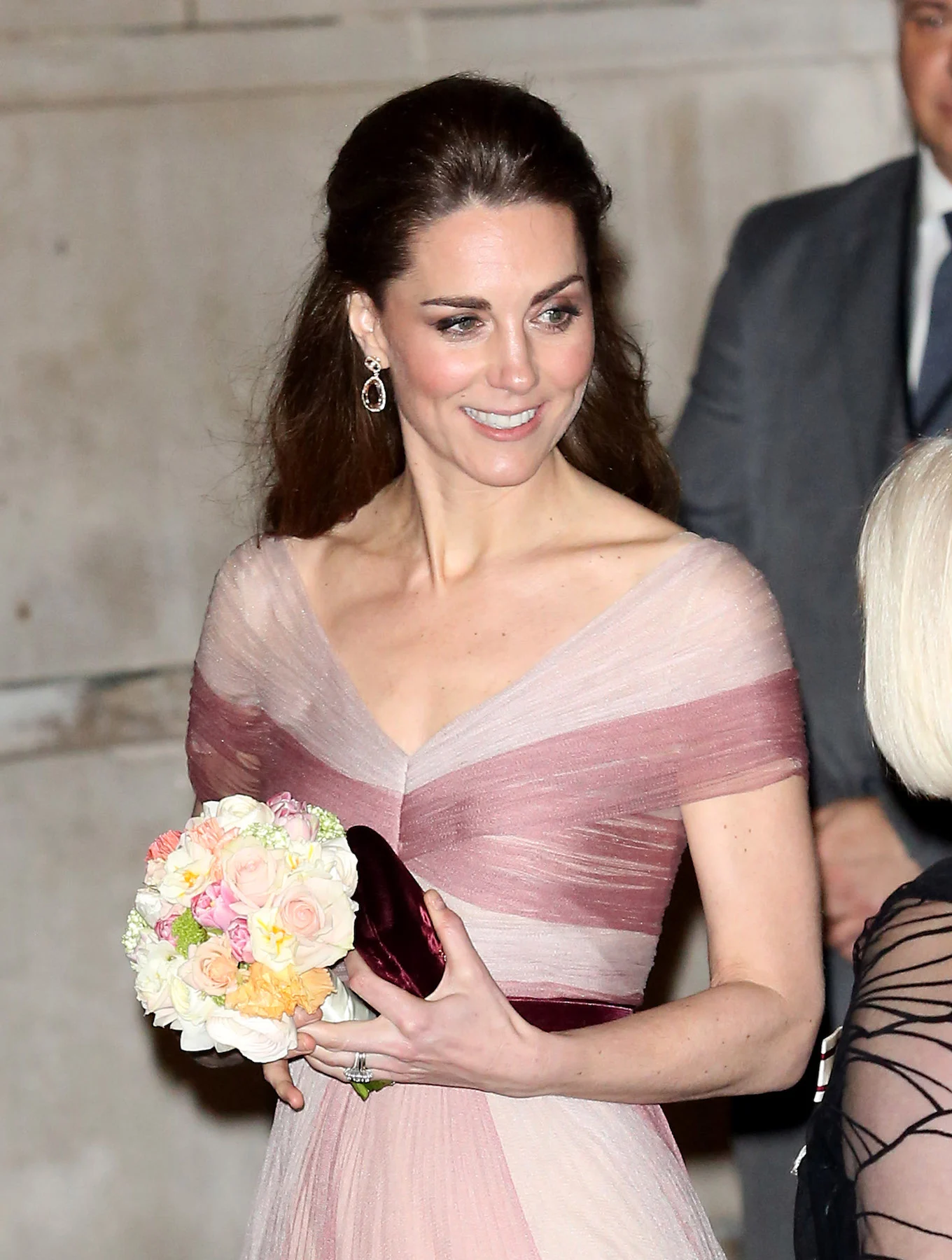 Kate Middleton in pink Gucci gown