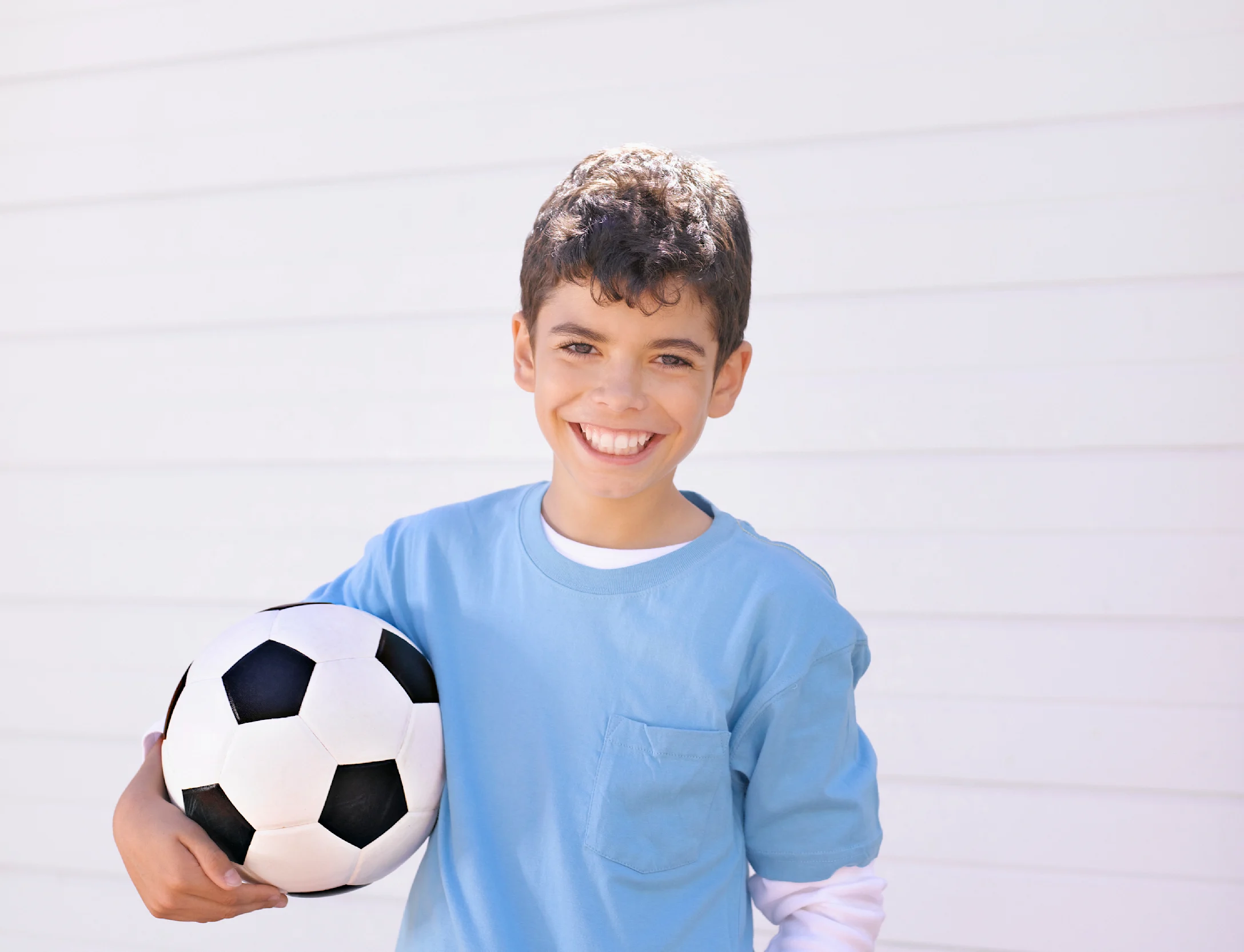 boy with soccer ball