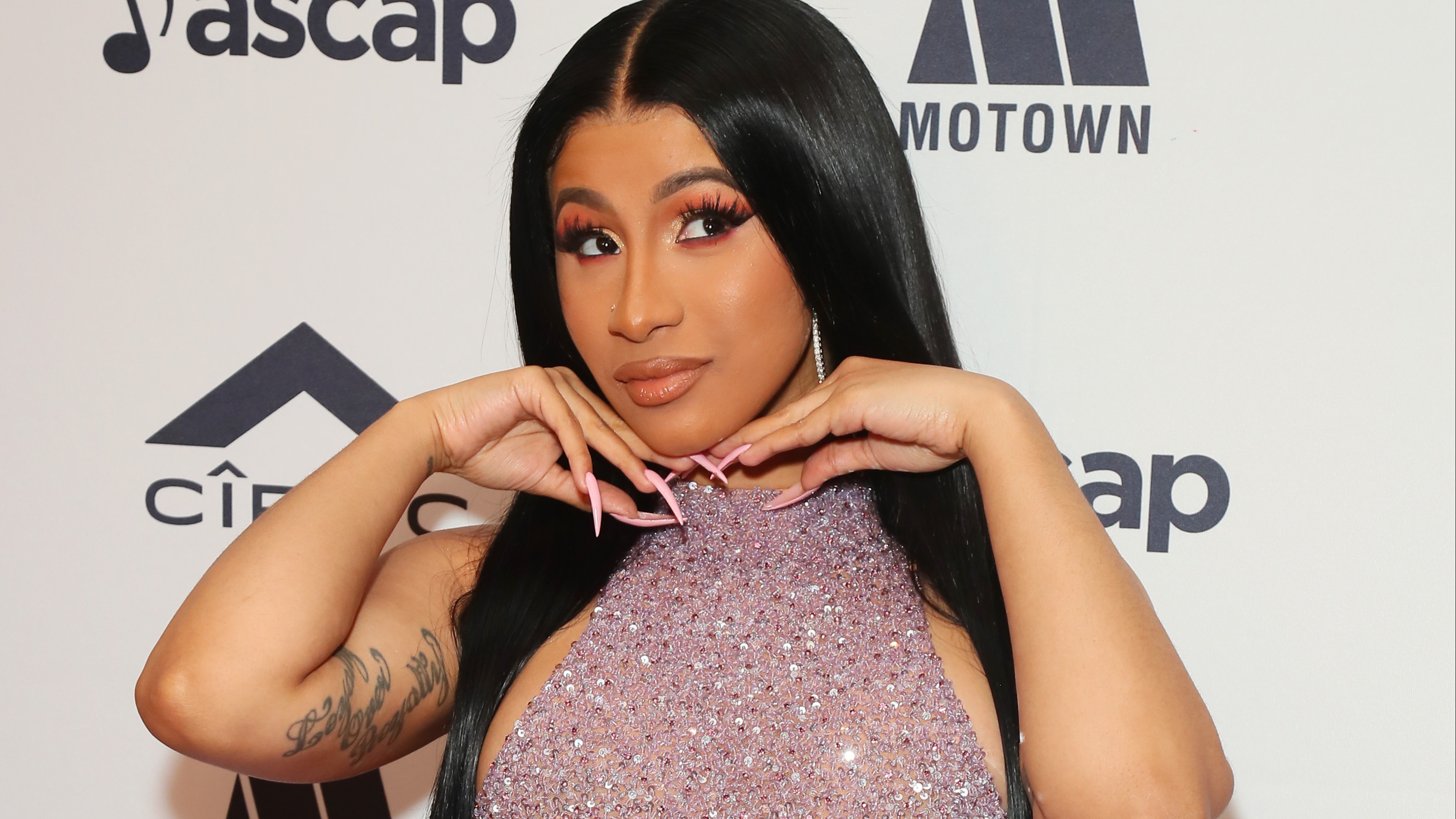 Cardi B Gives Fans a Close Look at Her New 'Wave' Face Tattoo in