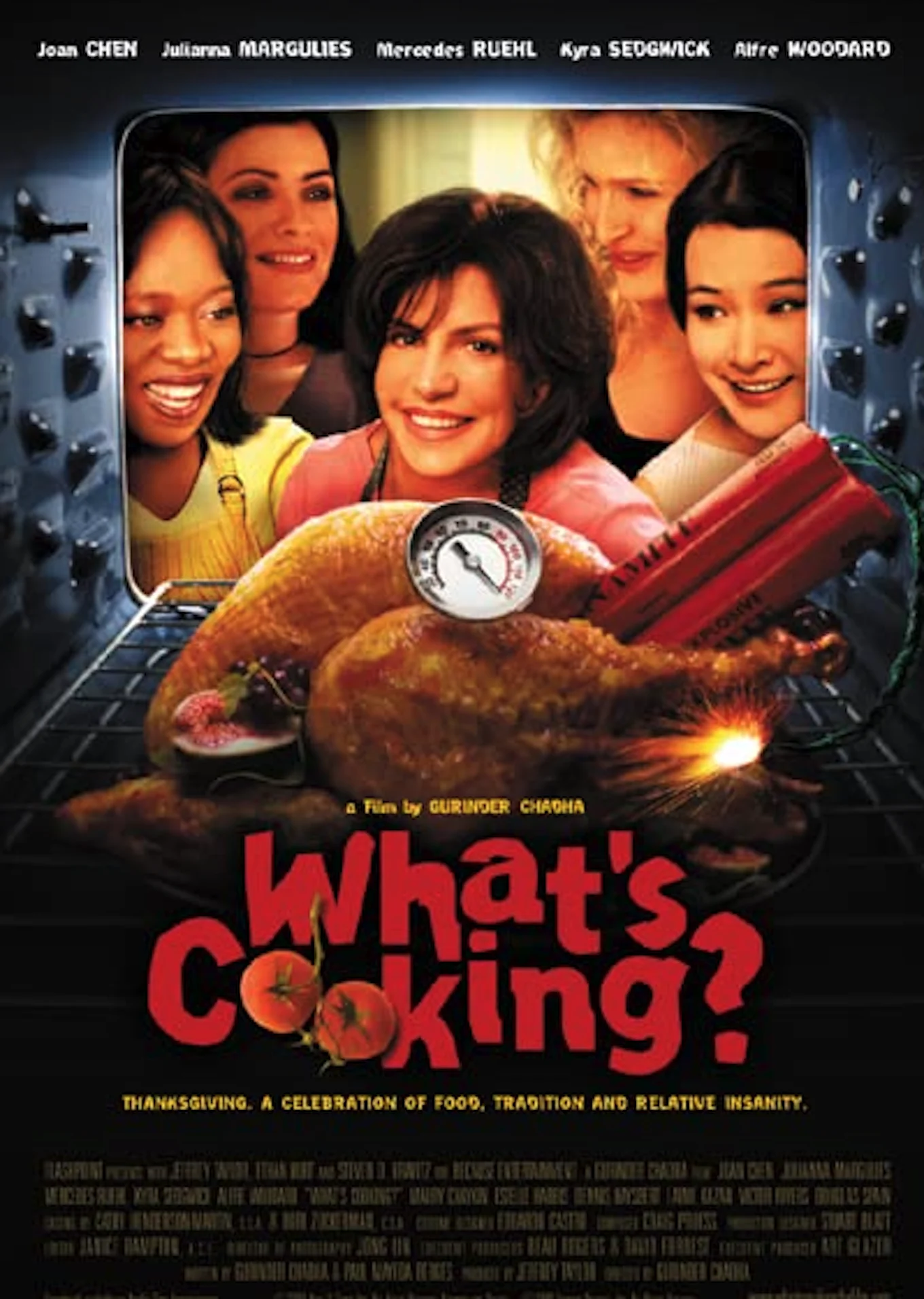 Julianna Margulies, Joan Chen, Mercedes Ruehl, Kyra Sedgwick, and Alfre Woodard in What's Cooking? (2000)