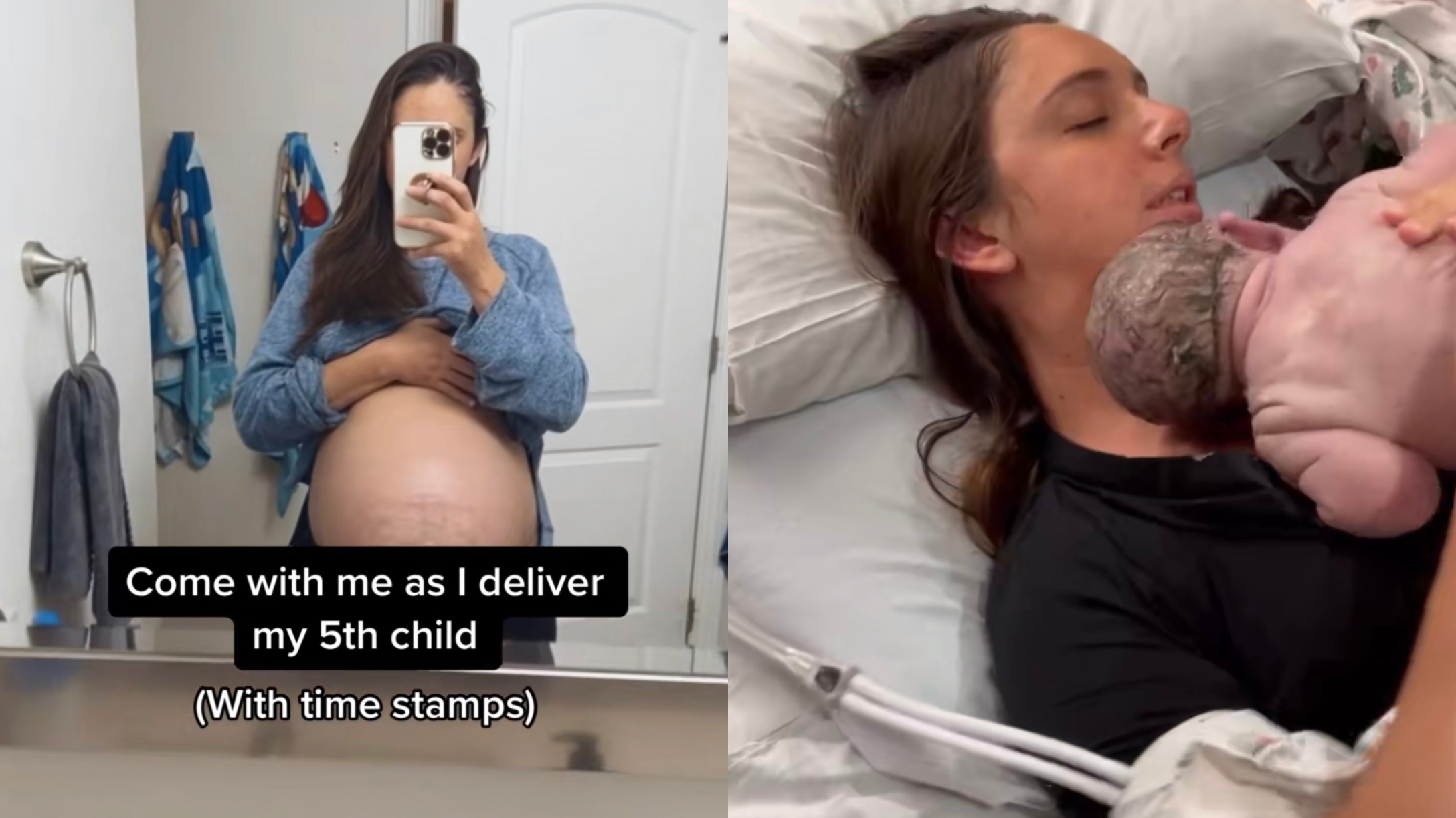 TikTok Mom Posts Full Childbirth Experience Video in Case You Don't Know What To Expect