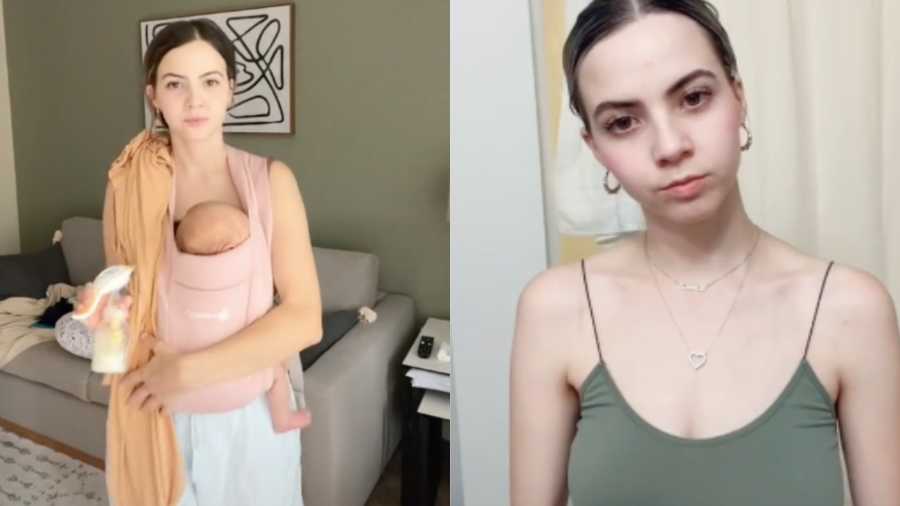 Breastfeeding Mom Jokes About Benefits of Lopsided Breasts & It Goes Viral  on TikTok