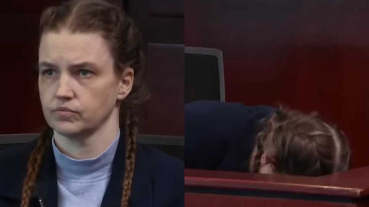 Mom Convicted of Starving Son to Death Vomits in Court Looking at Mom Convicted of Starving Son to Death Vomits in Court Looking at