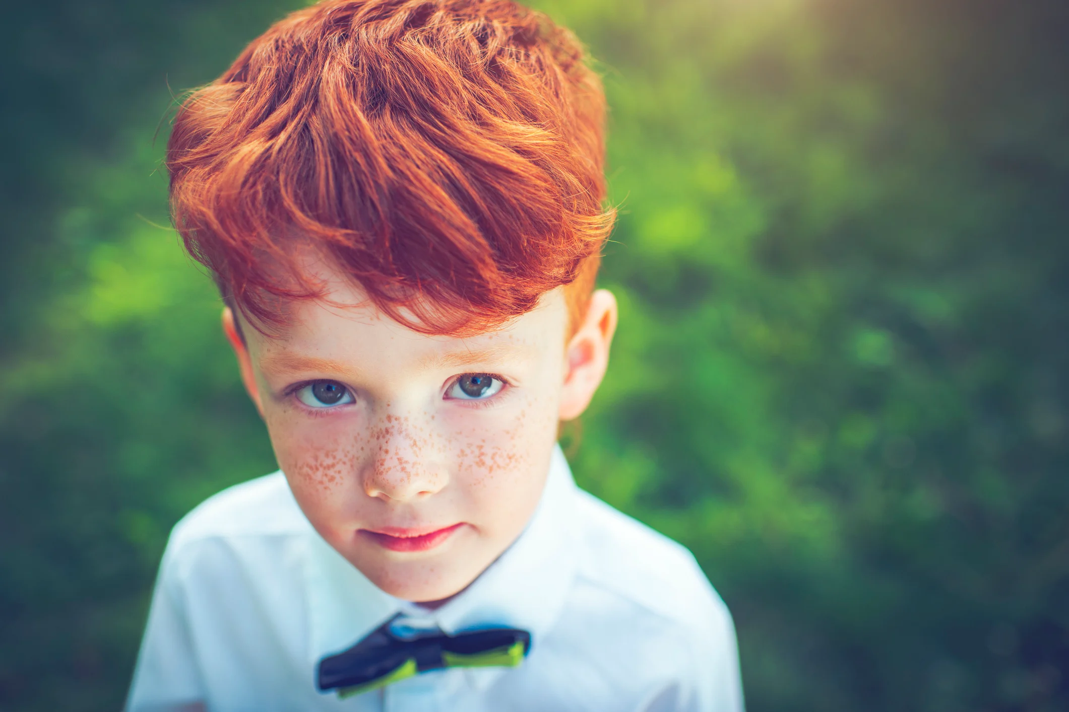 redheaded little boy