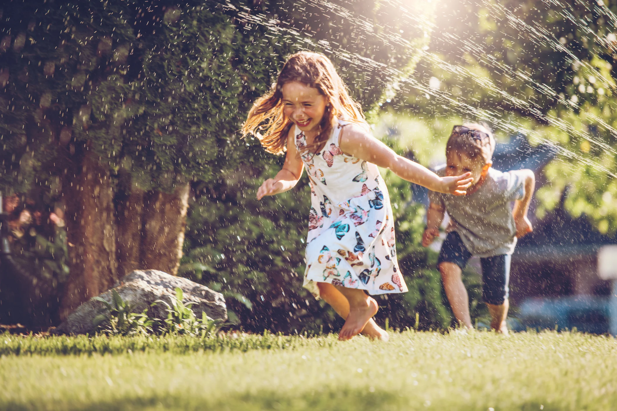 kids playing outside