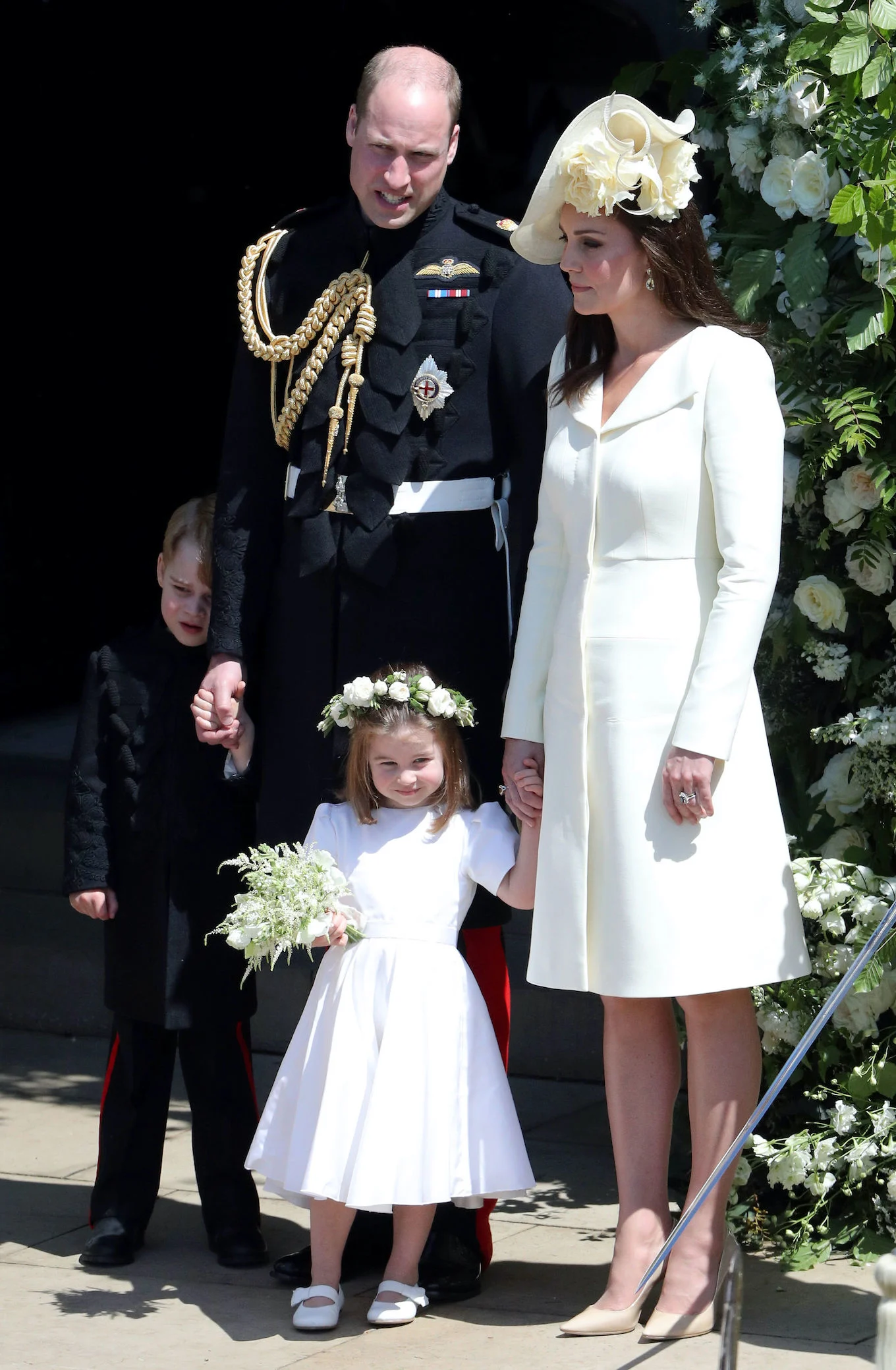 Prince William, Kate Middleton, Prince George, and Princess Charlotte