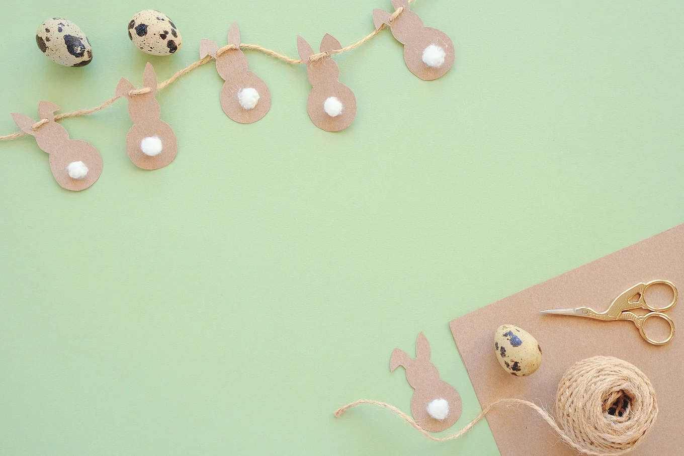 DIY bunny garland