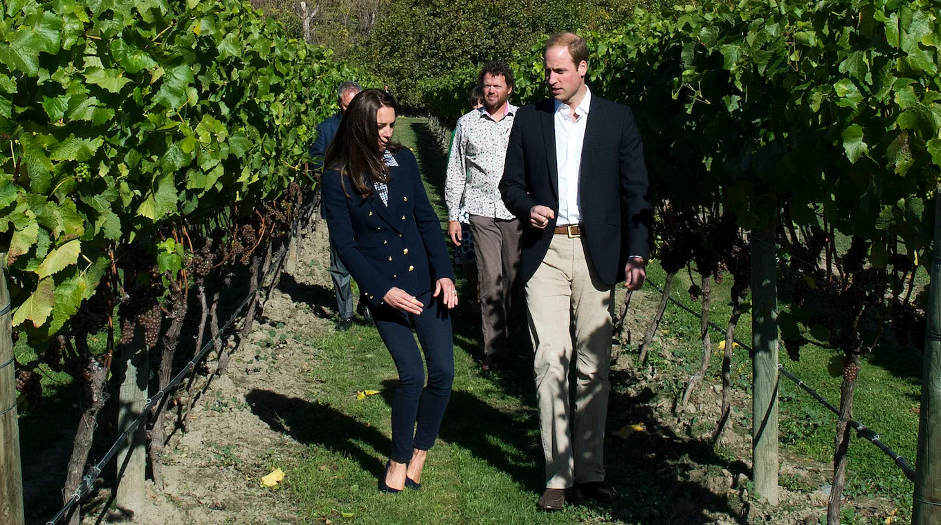 Kate Middleton vineyard falling