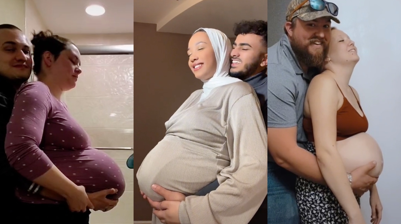 Dads Around the World Are Holding Their Partners' Bellies To Relieve Common  Pregnancy Pain