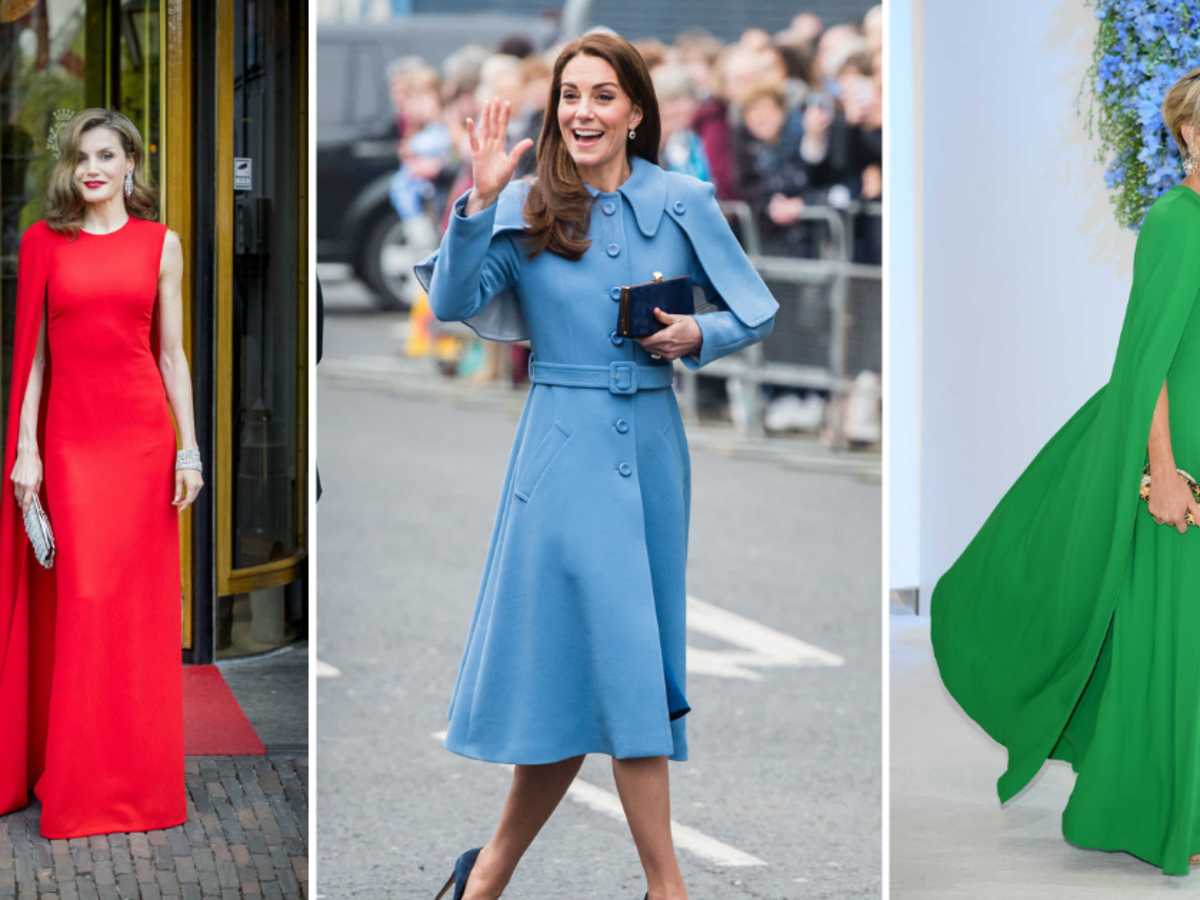 Ladies cape dresses best sale