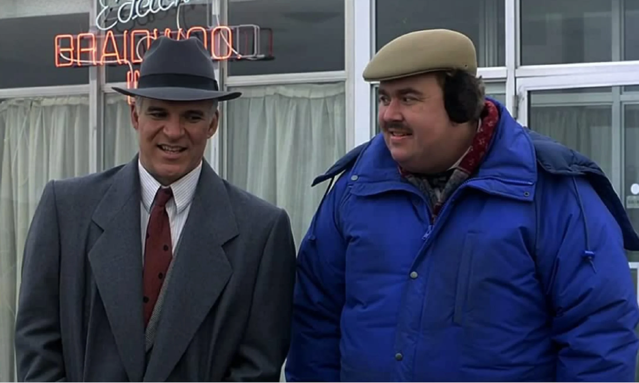 Steve Martin and John Candy in Planes, Trains and Automobiles (1987)