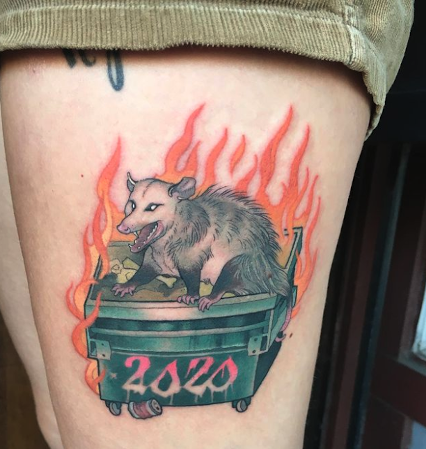 The American Dumpster Fire 2020  Artwork Atlas tattoo Artist