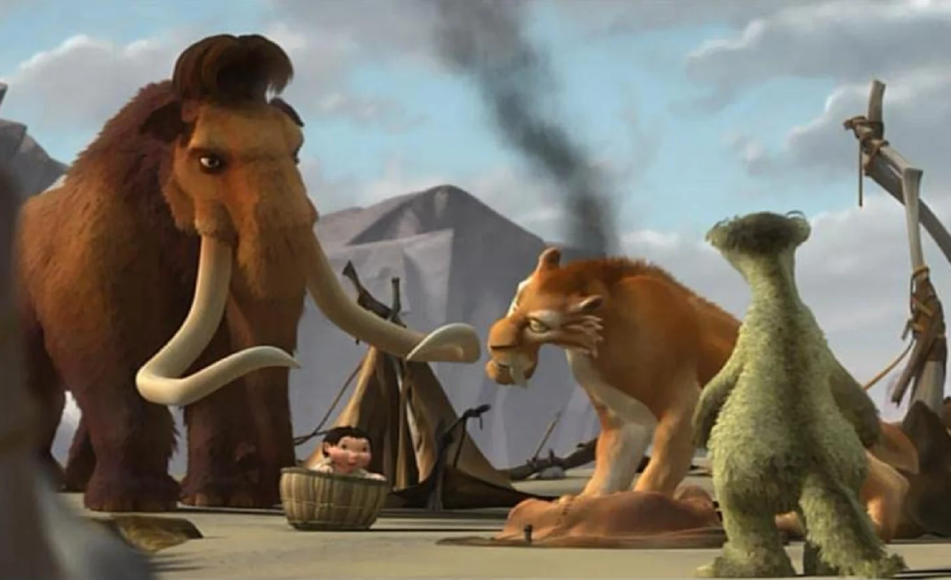 John Leguizamo, Denis Leary, and Ray Romano in Ice Age (2002)