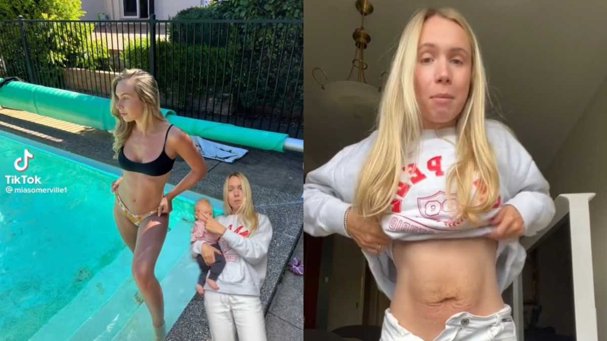 TikTok Mom Claps Back at People Criticizing Her Postpartum Belly