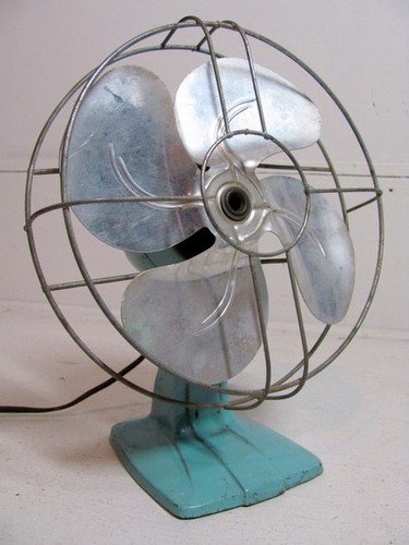 Retro table on sale top fan