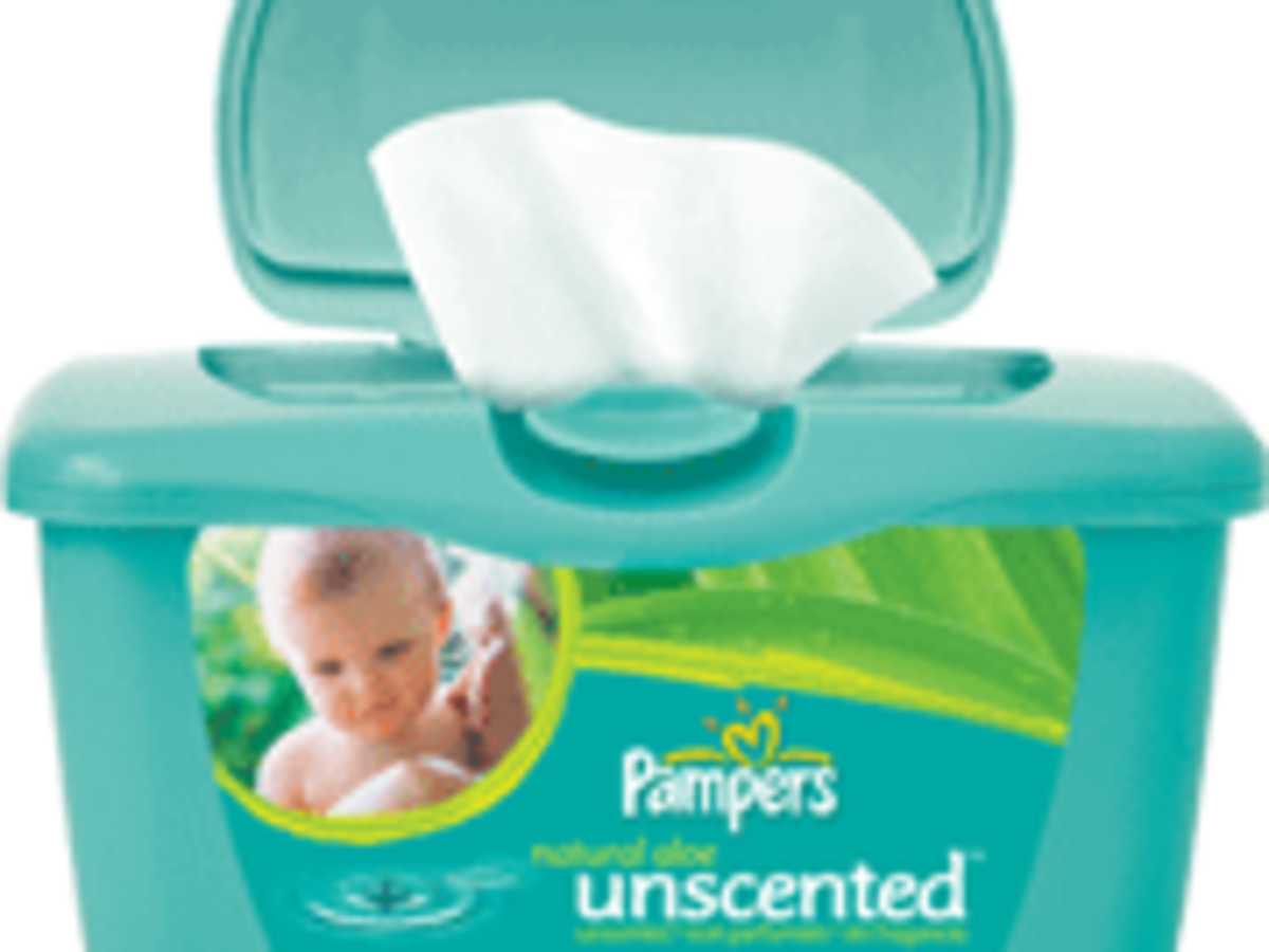Pampers online wipes container