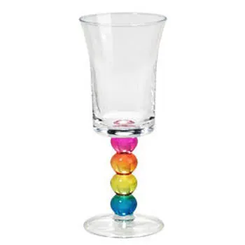 rainbow wine glass