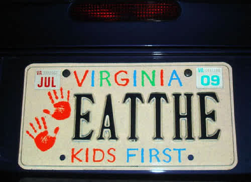 License Plate Advises 'Eat The Kids First' | CafeMom.com