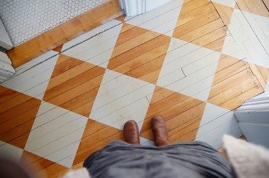 How To Paint Diamond Pattern On Wood Floor Floor Roma