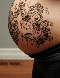 Pregnant Belly Mehendi Henna Tattoo On Stock Photo 1454424275  Shutterstock