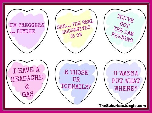 Valentine heart 2024 candy sayings list