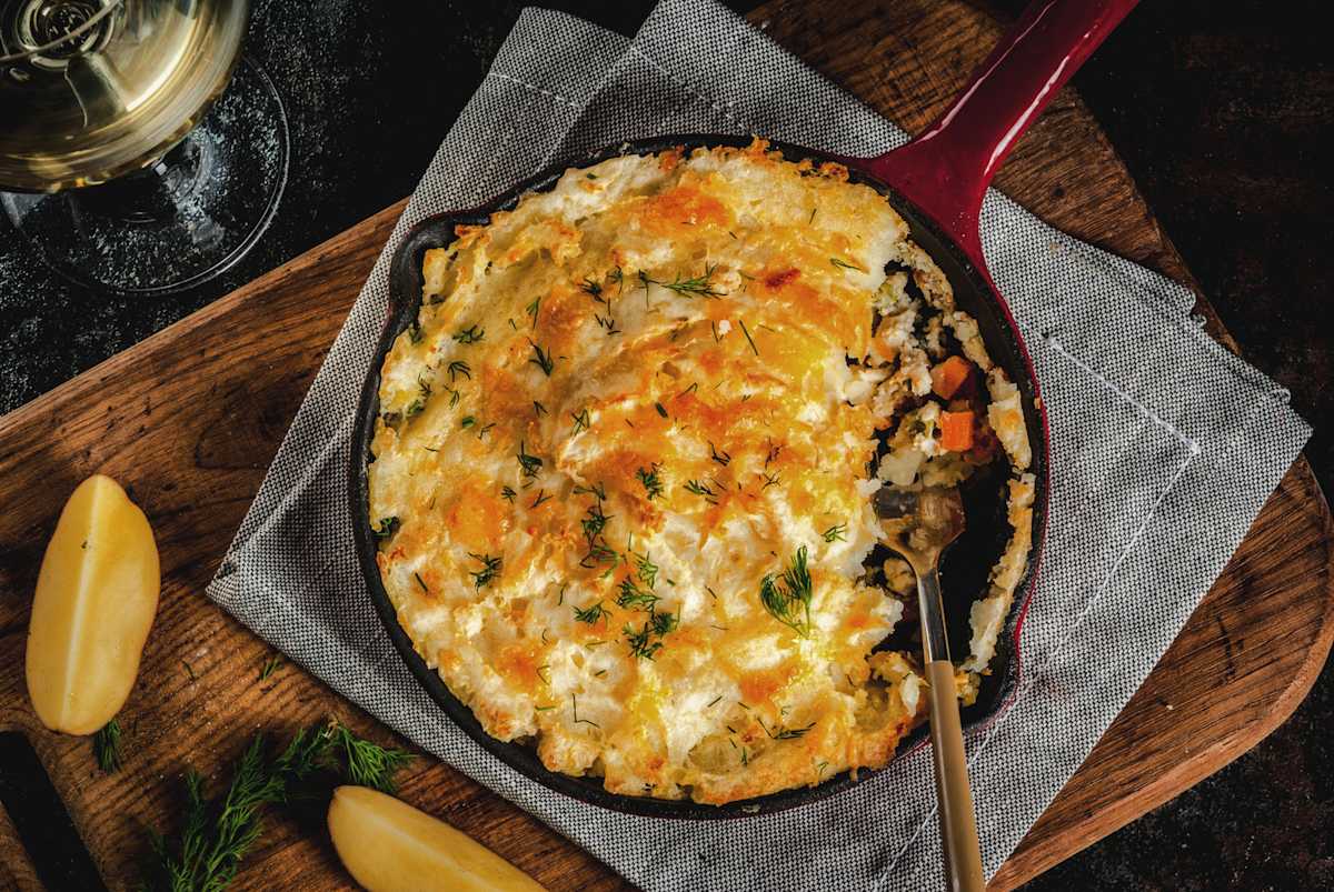 Shepherd's pie at Celtic Cottage Irish Pub: hearty, comforting, traditional Irish ingredients
