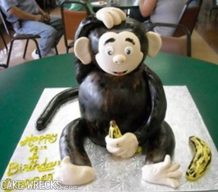 Monkey Cake - Living Things - 3D Cakes