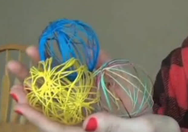 The Secret to Making Adorable Easter Eggs From String (VIDEO
