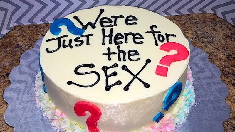 weird gender reveal cakes