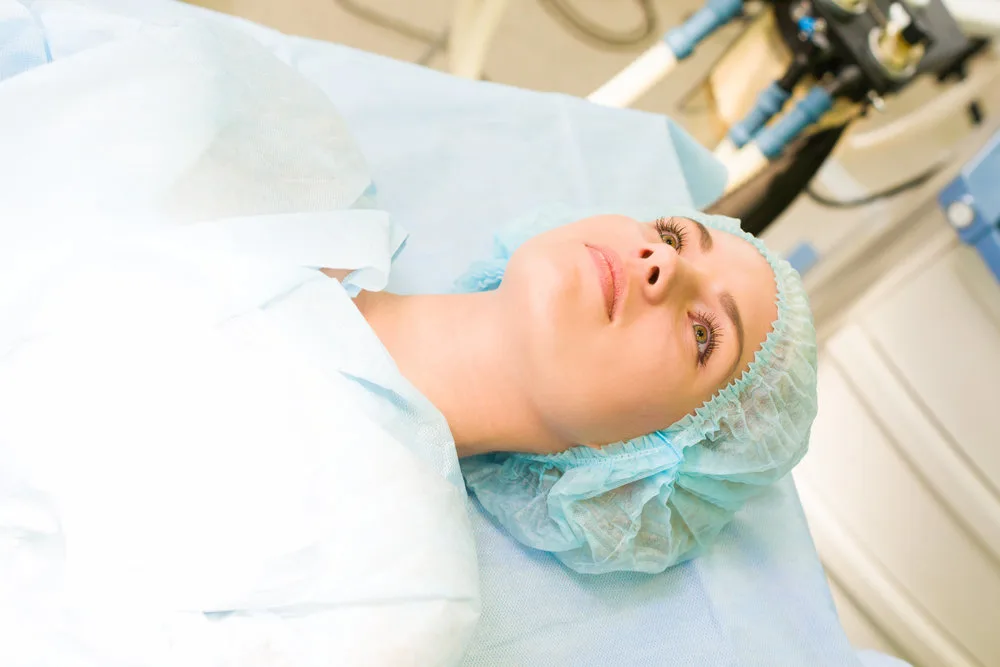 woman in surgery