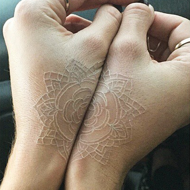 60 Ideas for White Ink Tattoos  Art and Design