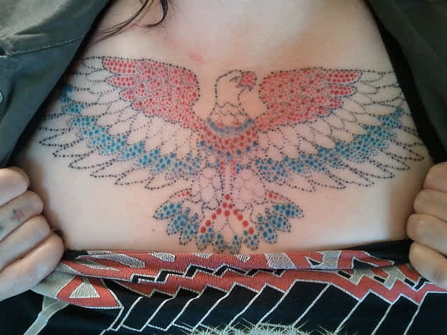 american flag eagle tattoos