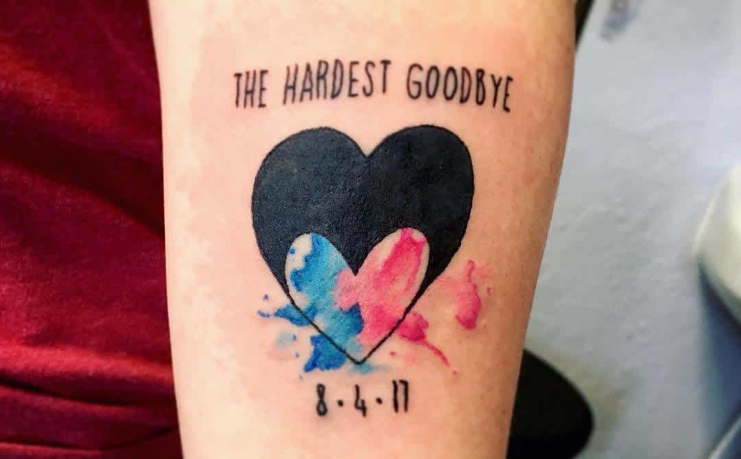 two hearts together forever tattoo