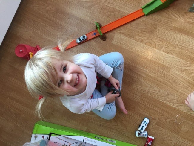 Kids playing with hot sales wheels